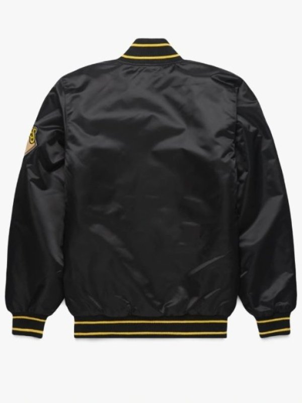 Shop HOMAGE X Starter Pittsburgh Pirates Satin Varsity Bomber Jacket