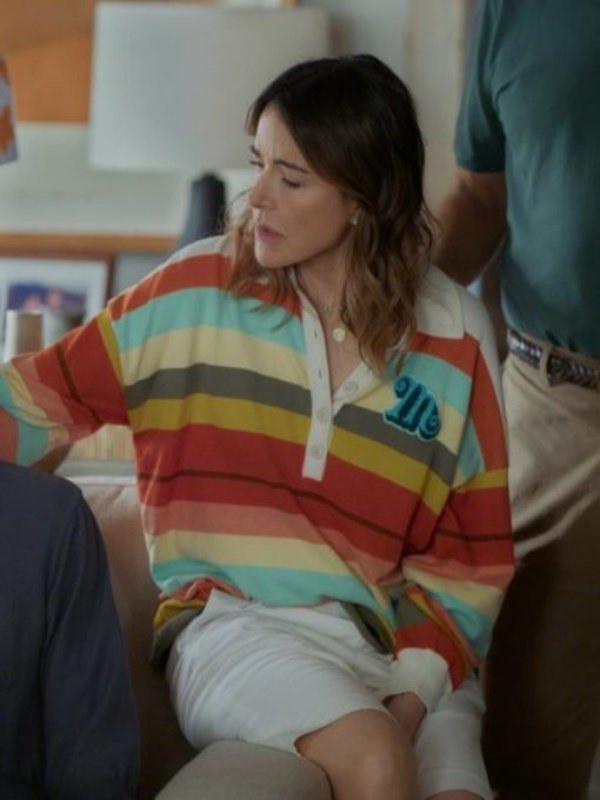 Shrinking S3 Christa Miller Multicolor Striped Sweatshirt