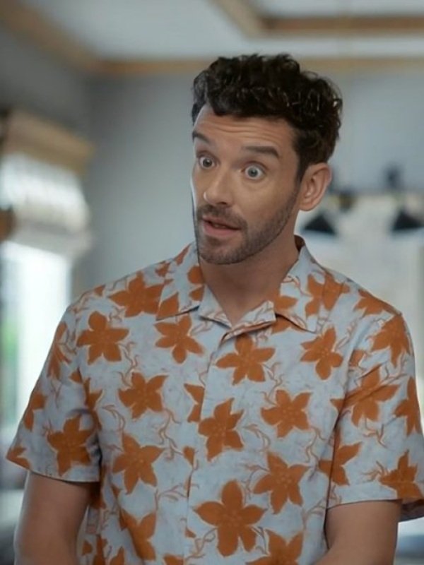 Shrinking S3 Michael Urie Shirt-Floral