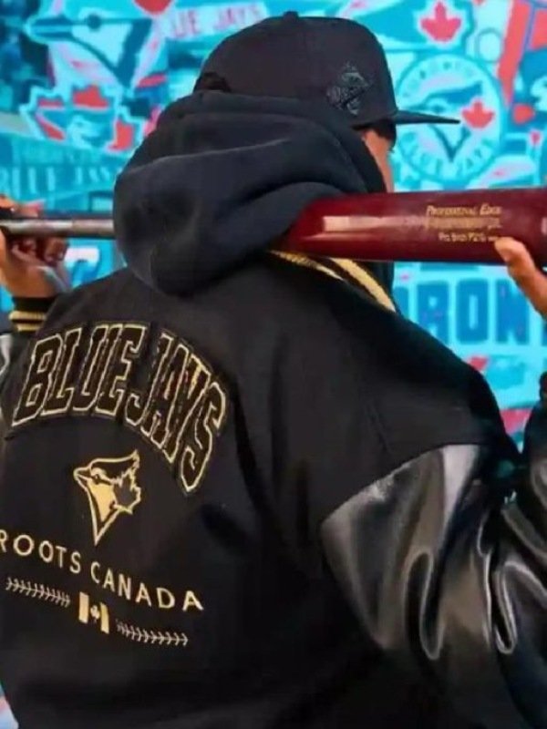 Toronto Blue Jays Anniversary Varsity Jacket-Black