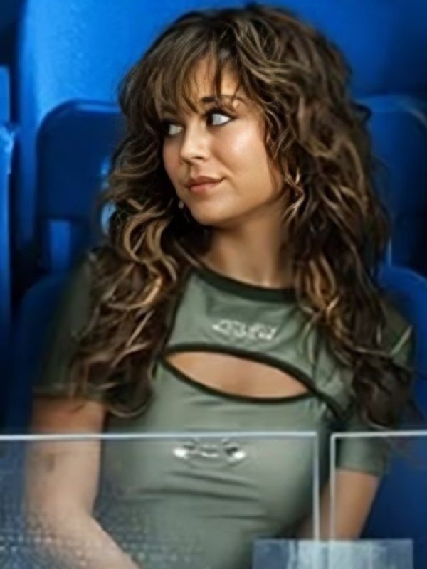 Season01 Allie Hayes Off Campus Mika Abdalla Green Cut Out Racing Top