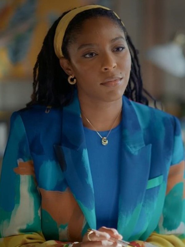 Shrinking Jessica Williams 2026 Multi-Color Abstract Printed Blazer