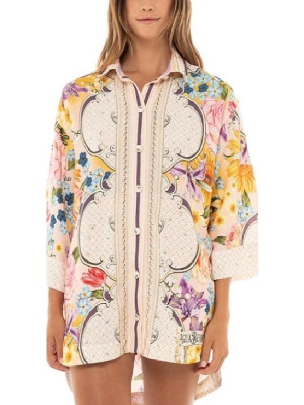 2026 Bunny Rubens Doctor Odyssey Rachel Dratch Floral Print Shirt For Women
