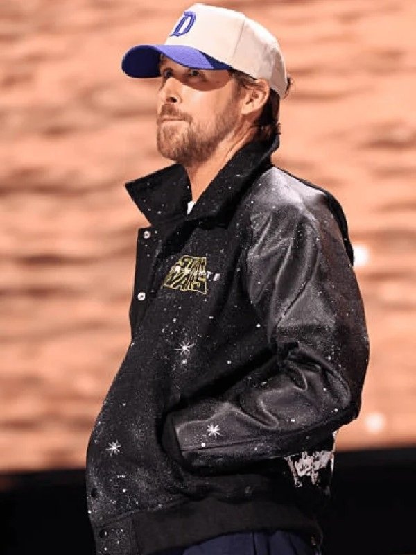 2026 Ryan Gosling Star Wars Black Varsity Jacket