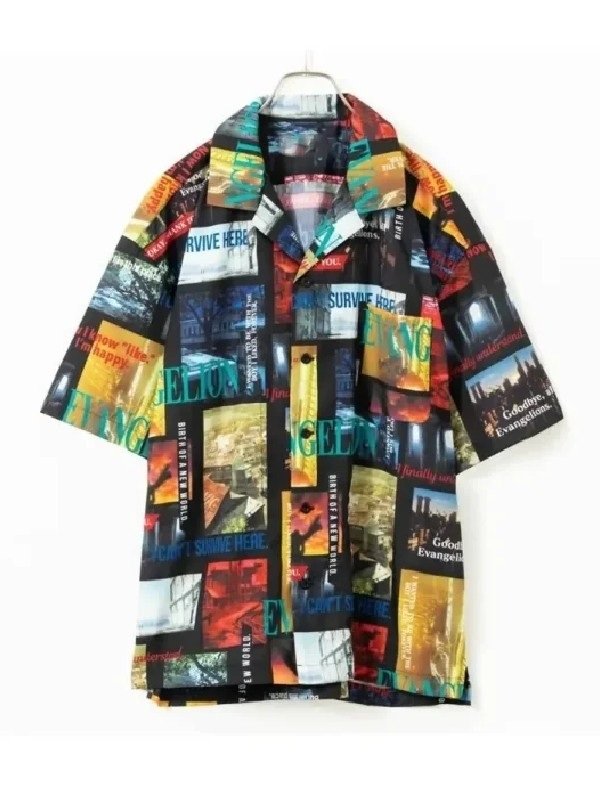 Patience S02 Evangelion Japan Short Sleeve Printed Shirt-Unisex