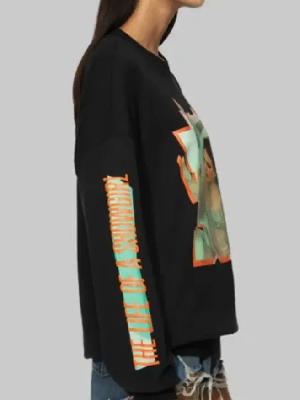 Taylor Swift The Life of a Showgirl Crewneck Black Sweatshirt